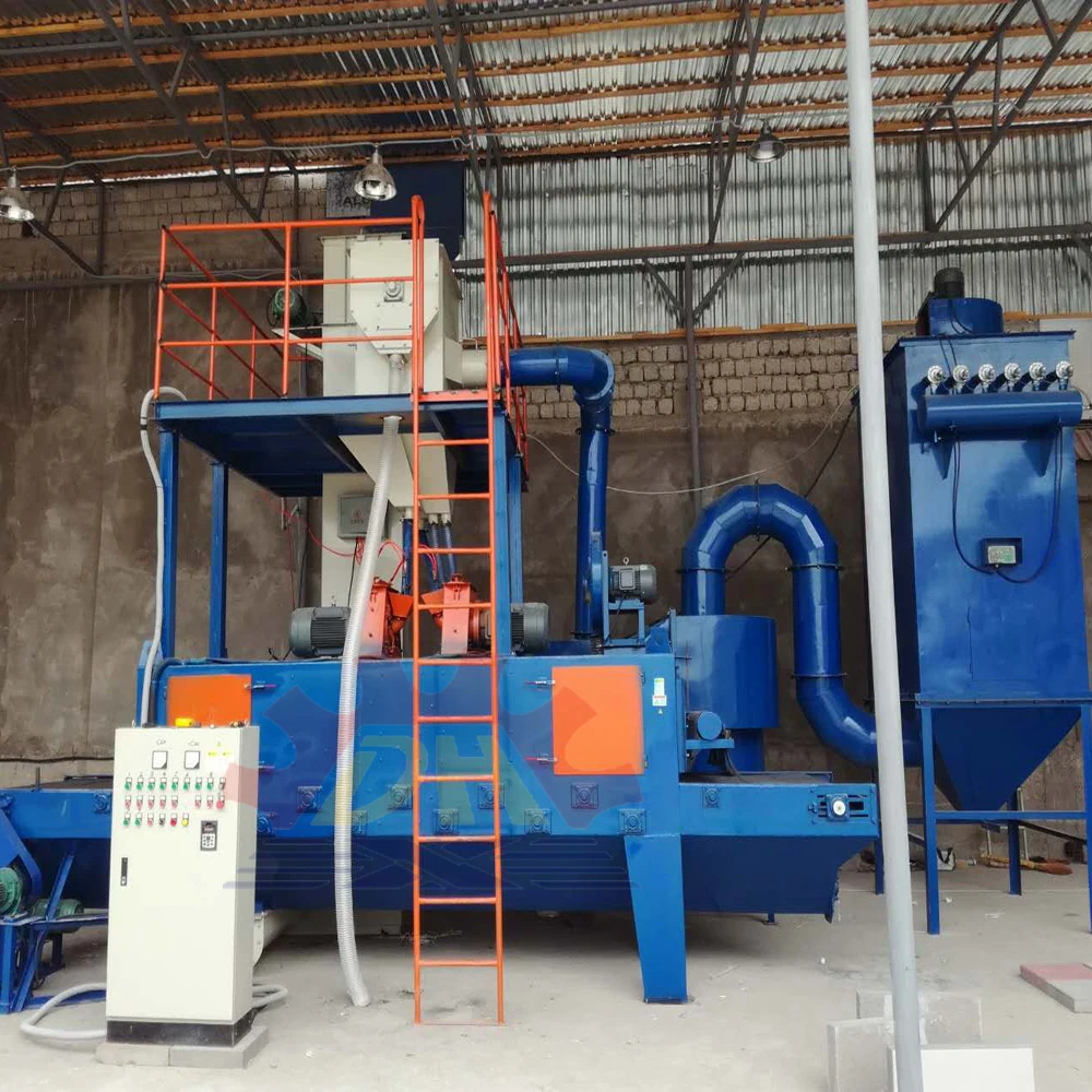 new design abrator granite floor tile polishing granit roughening border paver slab stone road  shot blasting machine equipment