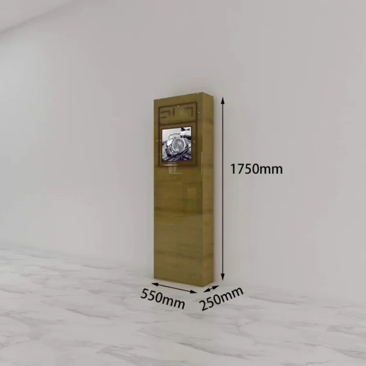 Luxury Modern Wooden Showcase Jewelry Counter Cabinets Watch Kiosk For Shopping Mall