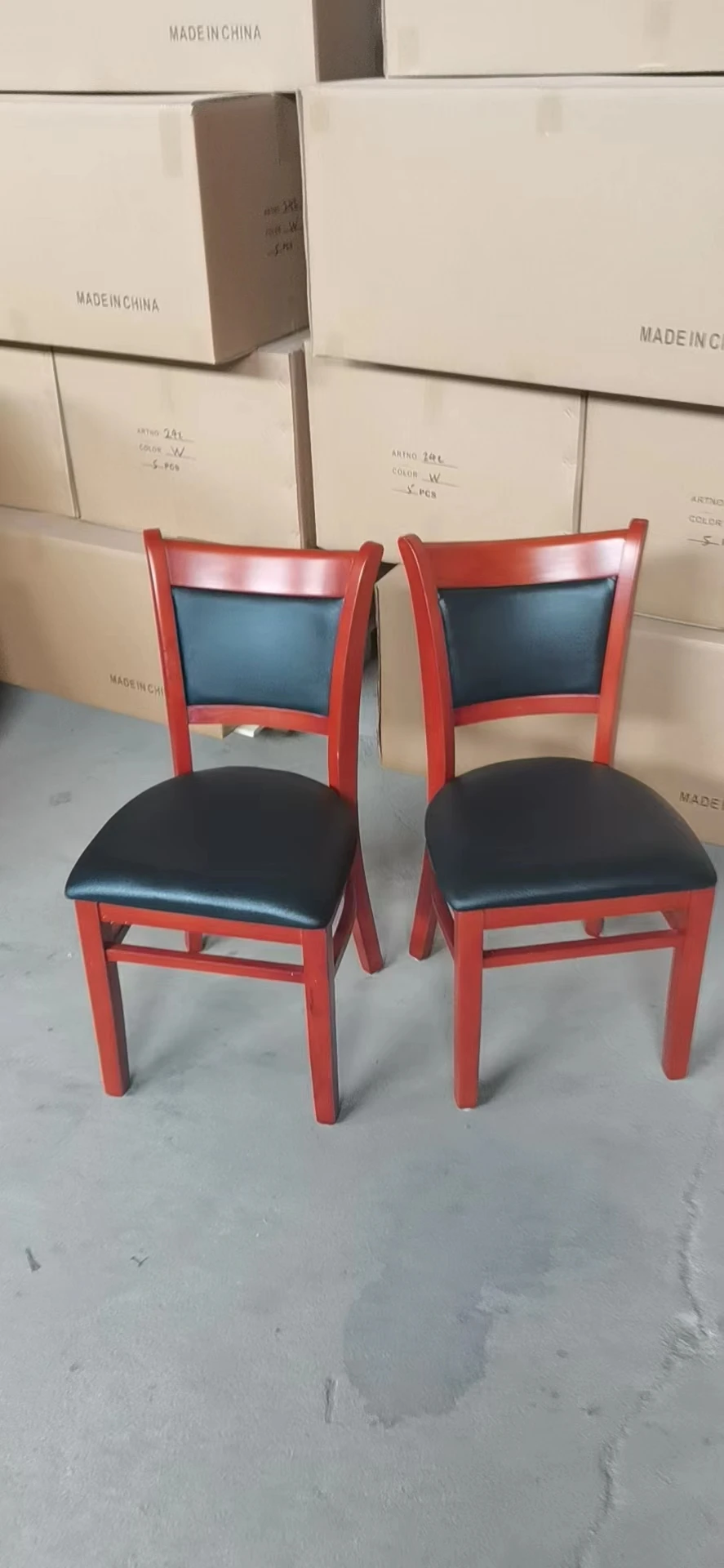 US commercial grade restaurant classic solid wood chair