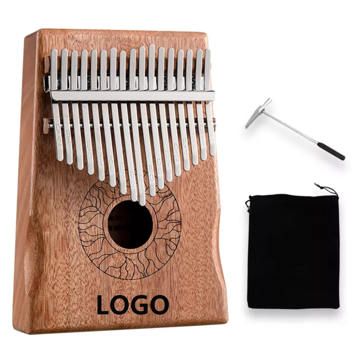 Kalimba 17 ключ деревянный палец пианино калимба музыкальный инструмент KHD17