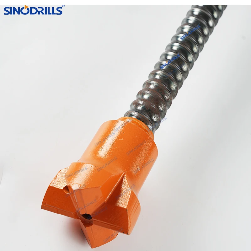 Sinodrills Ibo R32 Mining Rock Self Drilling Bolts Hollow Threaded Anchor Rod Ground Anchor R32 Rock Bolt Swellex Anchor Bolt