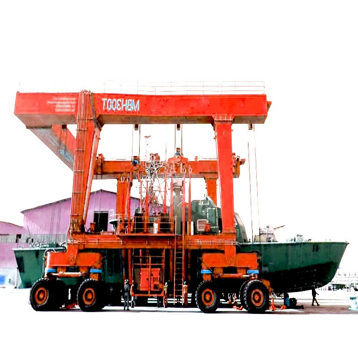 Factory direct sale tire crane 50 tons 80 tons Boat Lifting crane low price