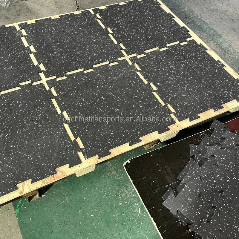 High Density Non Toxic Interlocking Gym Rubber Flooring Puzzle Rubber mat
