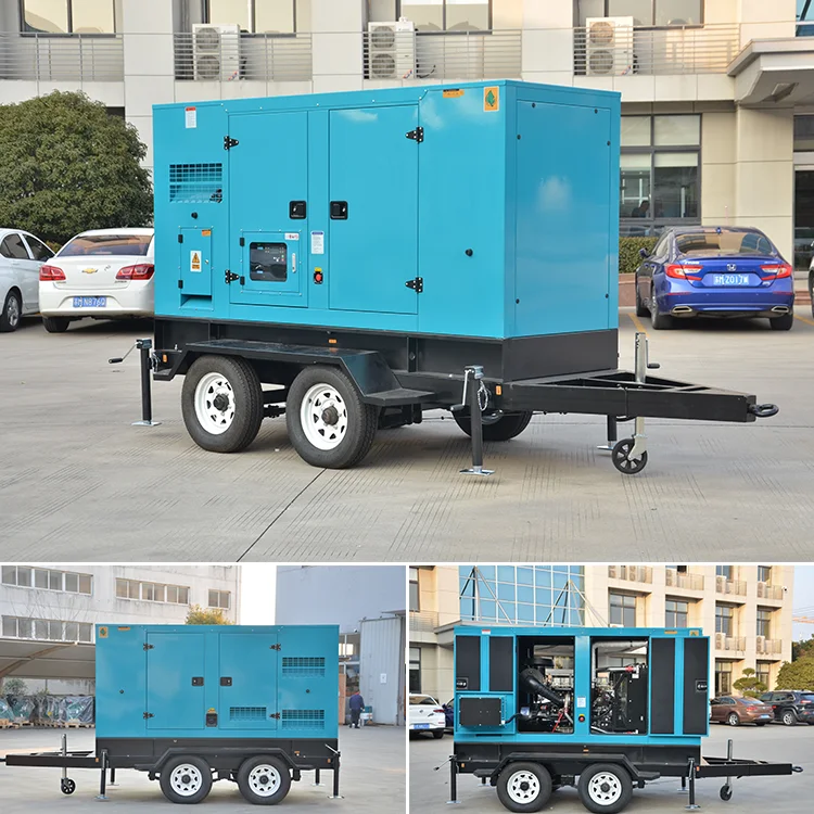 Electric start power soundproof type diesel generator 100kva 80kw for water cooled and long warranty time