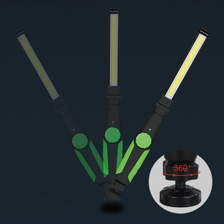 Outdoor portable working flashlight torch USB rechargeable working lights LED work light magnetic cob lam