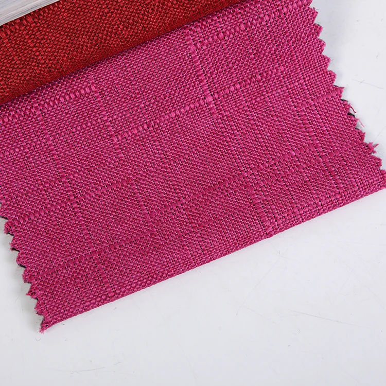 150cm Pure Linen 300gsm European Fabric Red Fabrics For Bed Linen