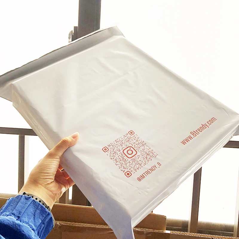 White Biodegradable Mail Shipping Packaging Mailing Shipping bag For Clothing Packaging Product