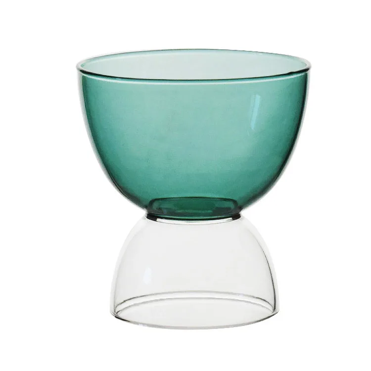 Factory Wholesale Color Glass High Quality Water Cup Transparent glassware