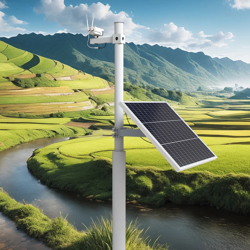 Quick Installation IP65 CCTV Camera Kit with Lithium Ion Battery Solar Energy System for Efficient Security Camera System