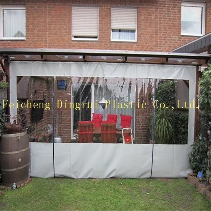 Industrial Water proof PVC Transparent Clear Tarpaulin Roll For Rain Curtain and Door Curtain