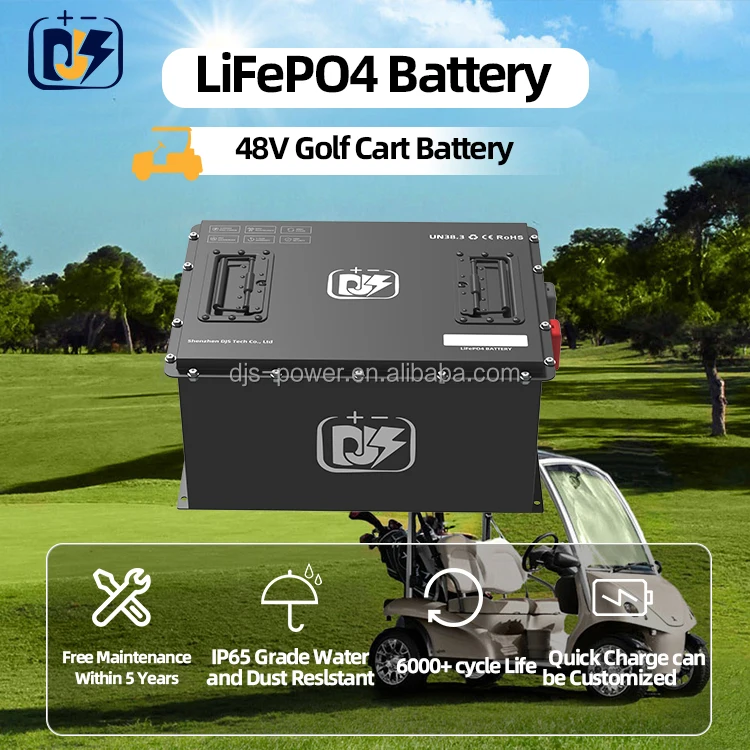 Customization 48v 154Ah club cart deep cycle lifepo4 51.2v 48 volts low speed sightseeing car lithium ion golf cart battery pack