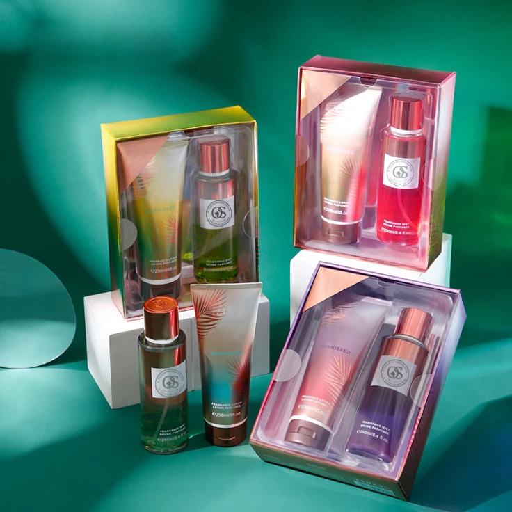 Оптовая продажа, парфюм 250 мл, дешевый Женский цветочный спрей для тела, стойкий дезодорант, спрей для тела и лосьон, подарочный набор