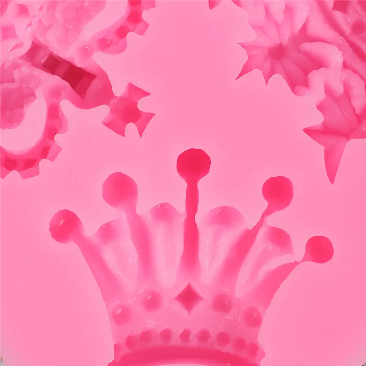 Princess Crown Silicone Cake Mold For Candy Chocolate Jelly Baking Mould Sugarcraft Cupcake Topper Fondant Cake Decorating Tools