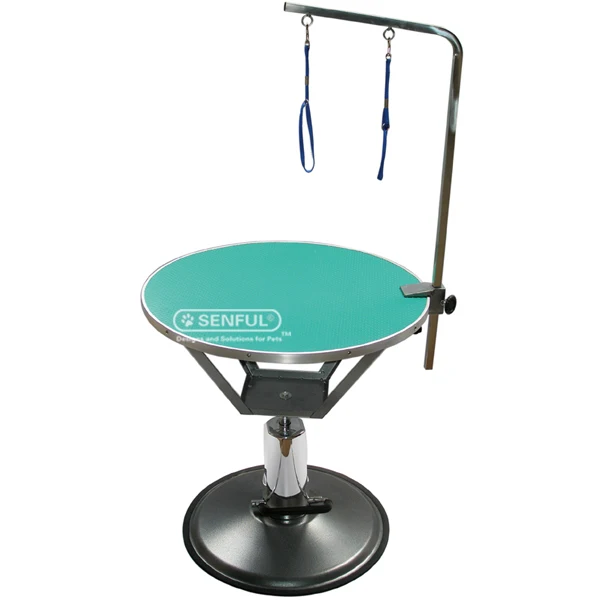 Round Adjustable Hydraulic Pet Dog Grooming Table