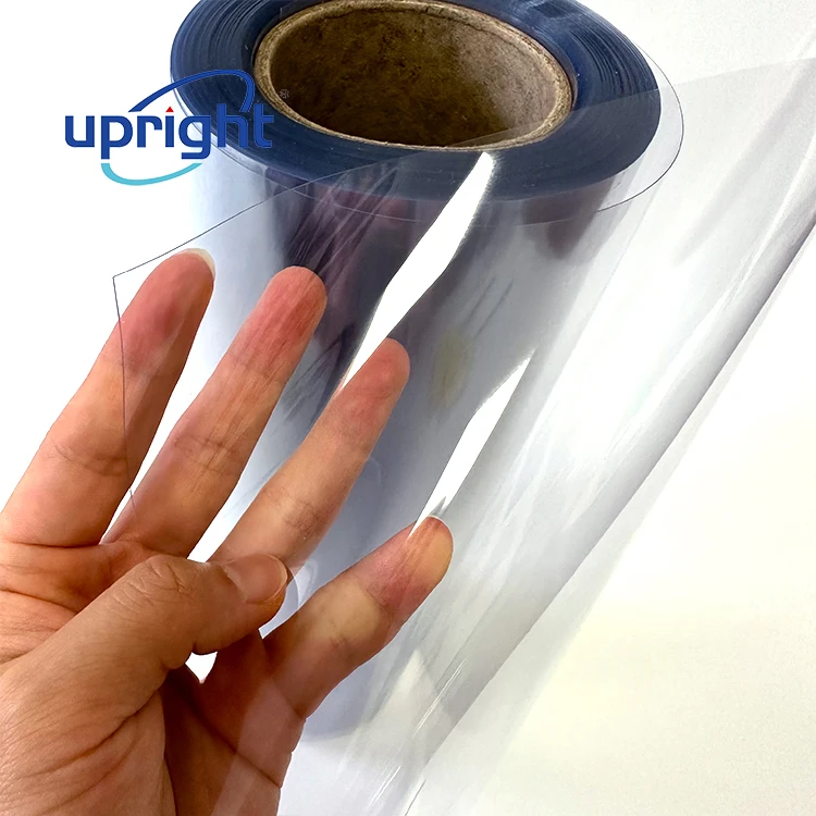 Upright Transparent Materials Rigid Plastic Sheet Thermoforming Clear Pvc Sheet Roll For Packaging