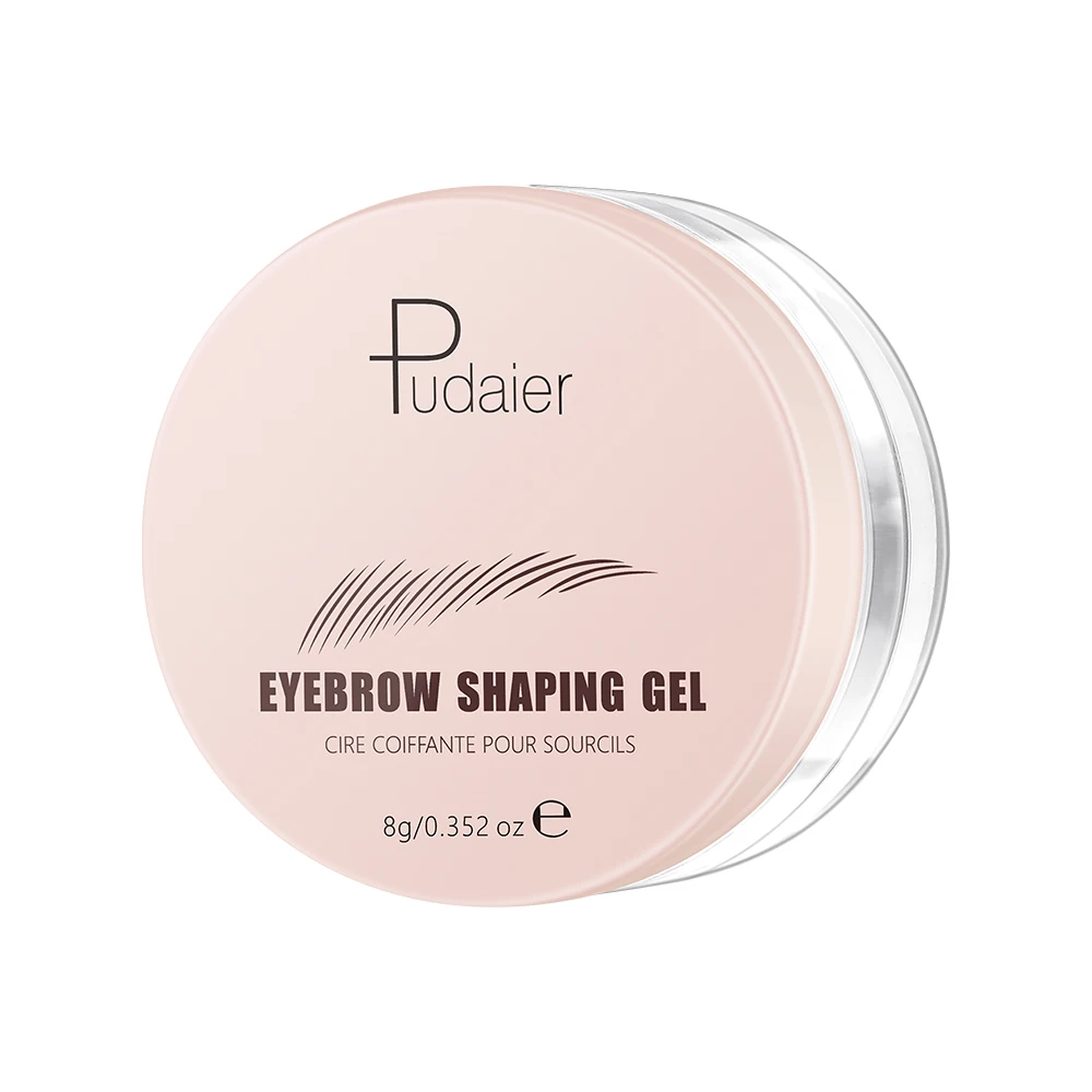 Private Label Eyebrow Styling Wax Brow Waxing Clear Dry Fast Lasting Styling Waterproof Eyebrow Styling Gel With Brush Makeup