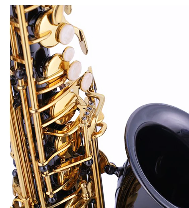 China OEM Handmade High Grade Professional Black Printed Eb Alto Saxophone For Sale