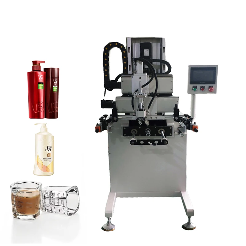 Glasses oval lids intelligent printing Germany high precision accessories full servo screen printing machine