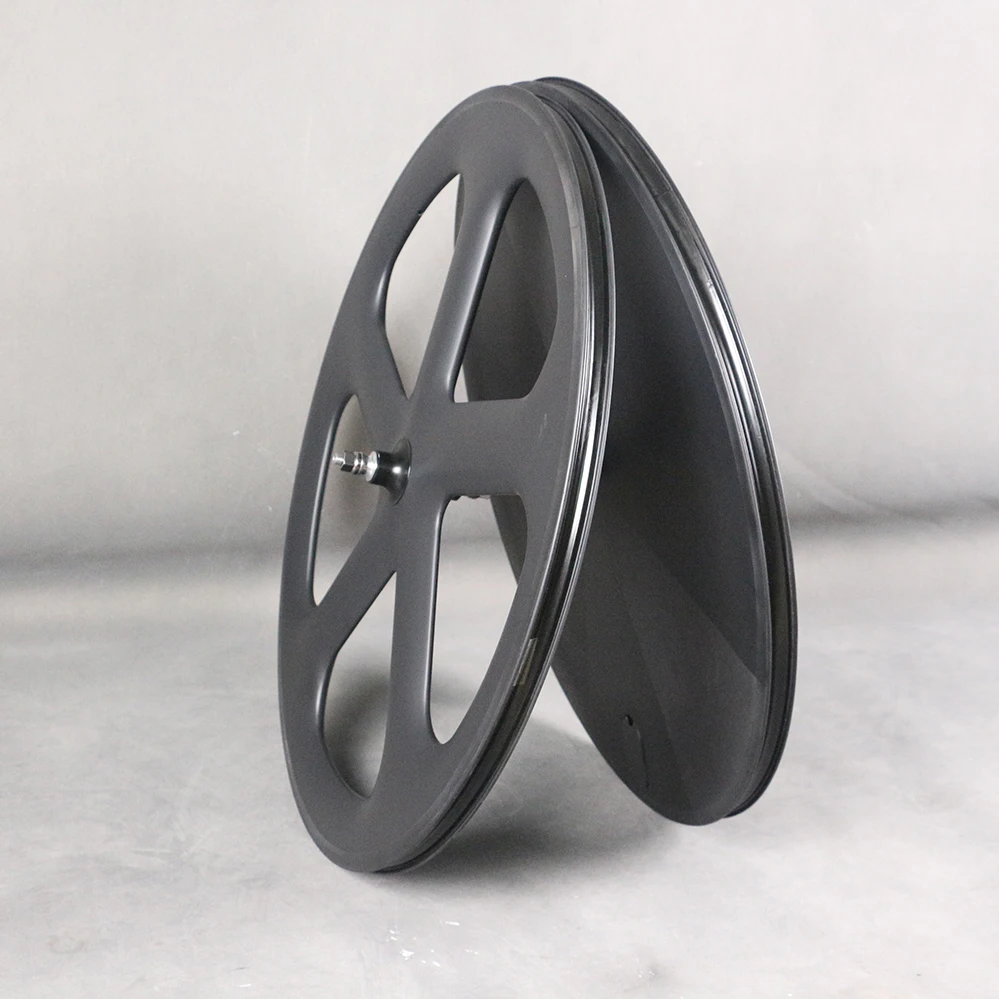 Full carbon 5 spokes closed wheels for track/road/disc bike carbon wheels carbon rims clincher/tubular spokes wheelset bicycle