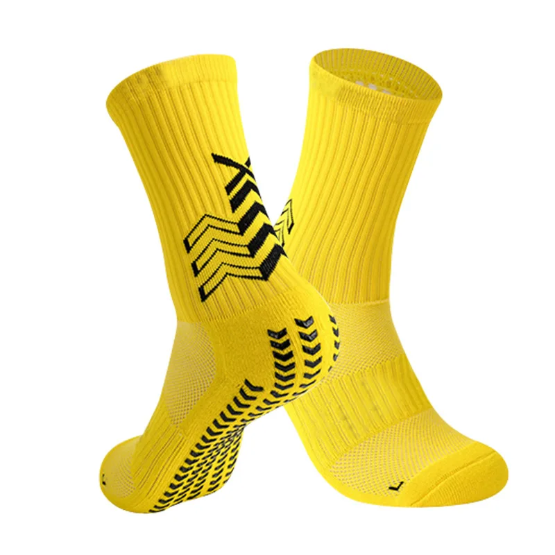 Stock Elite Basketball Socks Anti Slip Thick Towel Sole Men Outdoor Running Football Crew Silicone Grip Sport Socks Custom Logo