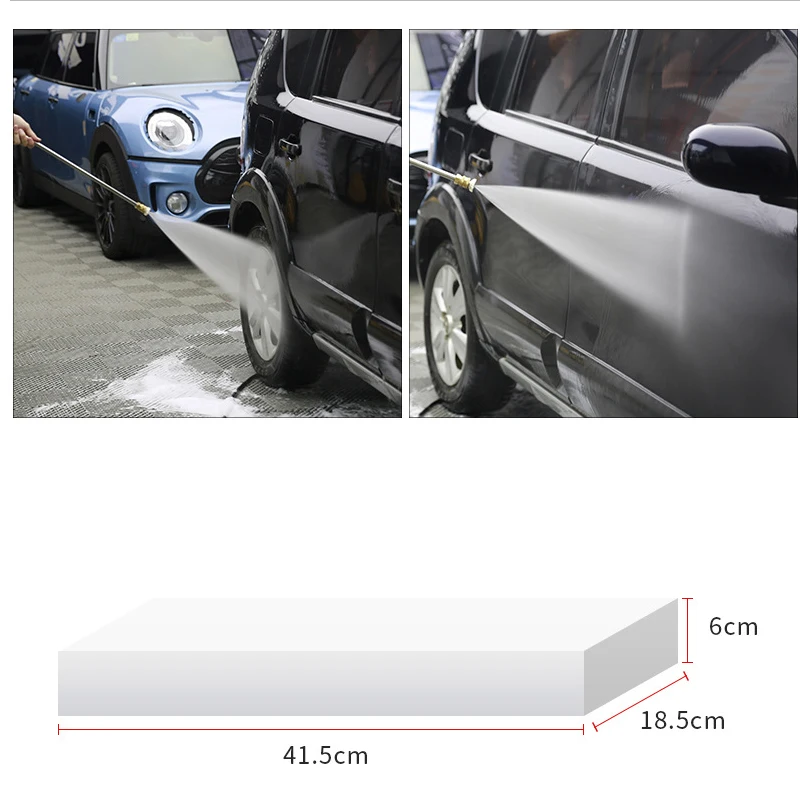 Оптовая продажа 5000psi губка для мытья автомобиля высокого пистолету мойки высокого давления с 1 шт. прямые и изогнутые палочка 5 цветов сопла и медный разъем