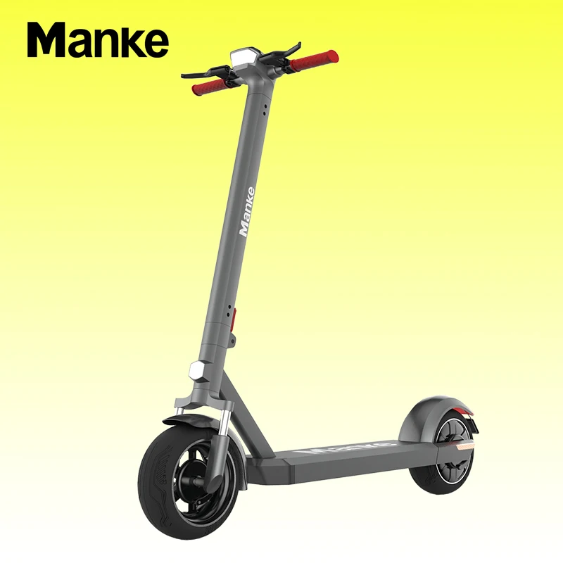 
Manke MK089 New Germany Standard Scooter Electric 350W 10 Inch Fat Tire Electric Scooter with Double Shock Absorption 