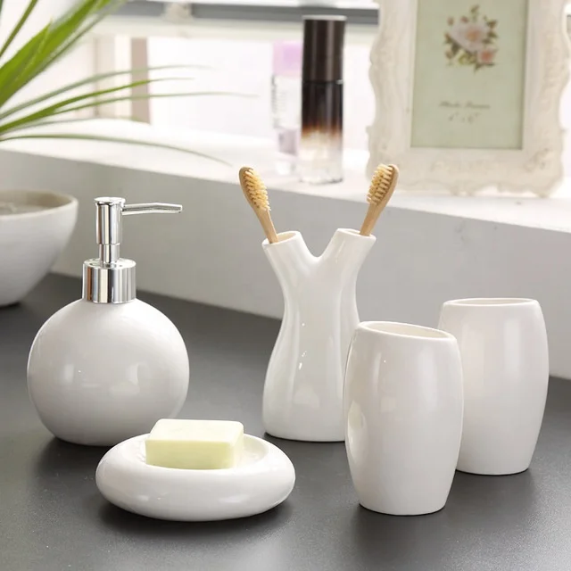 High quality hotel ceramic bathroom products sets bathroom accessories