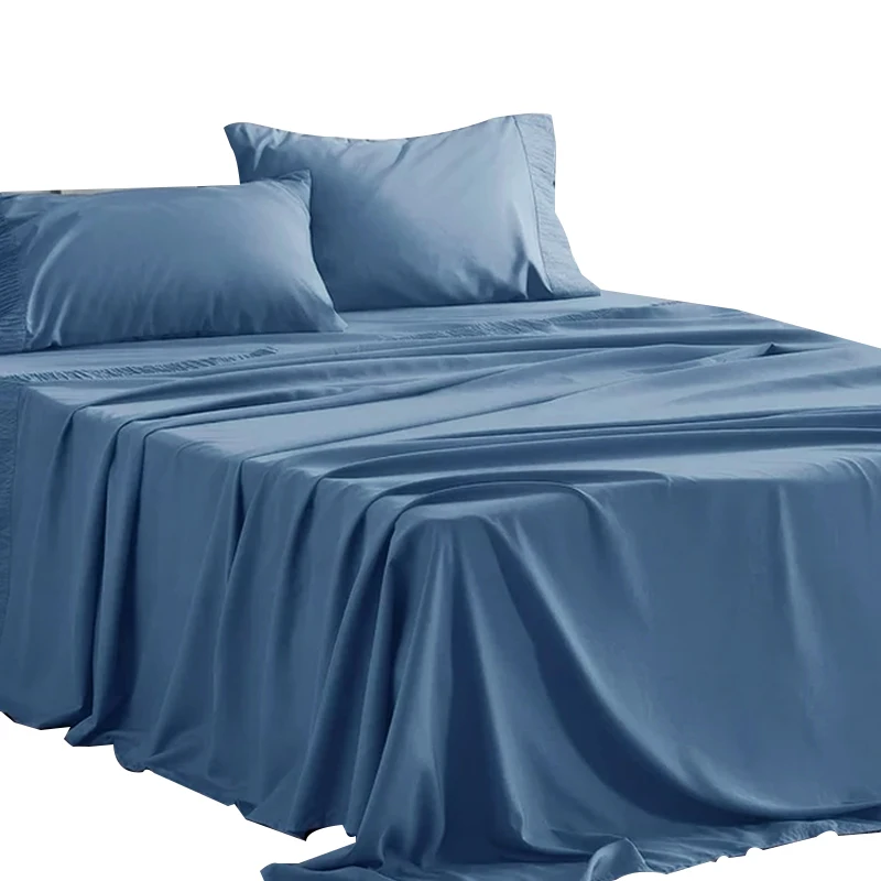 Wholesalers Soft Premium Luxury 5 star hotel Bed Sheets set plain white color cotton Fitted Sheet manufacturer