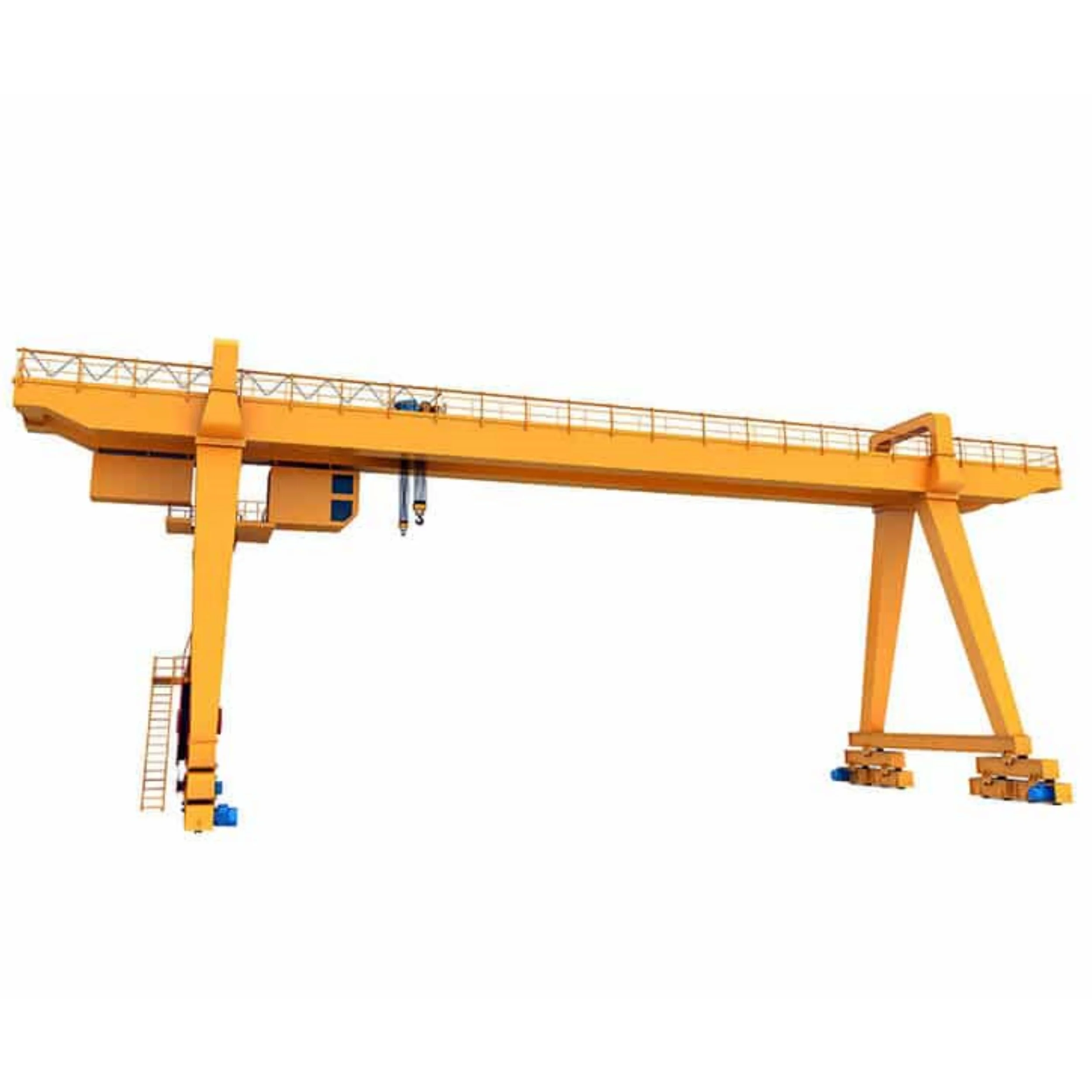 Factory Supplier Gantry Crane A6 A8 Duty Class Double Beam 100 Ton 200 Ton Gantry Crane for Heavy Cargo Lifting