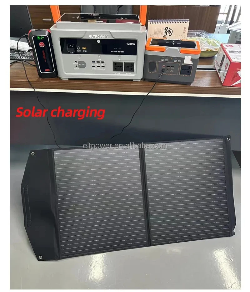 Outdoor Energy Storage System Portable Rechargeable Electric Solar Generator Power Station for Camping RV Traveling