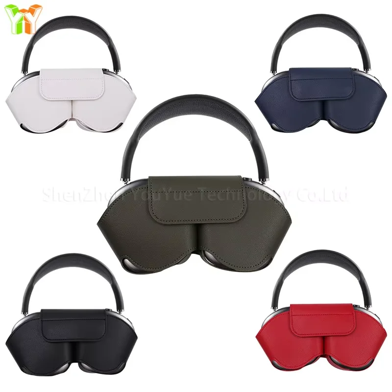 YY Personalized PU Leather Headphone Cases Cover Waterproof Headset Protective Case Over-Ear  Leather Earphone Bag Cover Holder