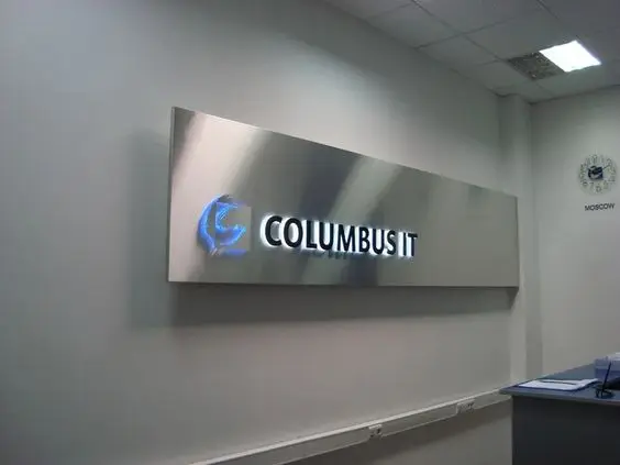 customized metal logo business signs outdoor backlit led sign wall logo store front led company logo design