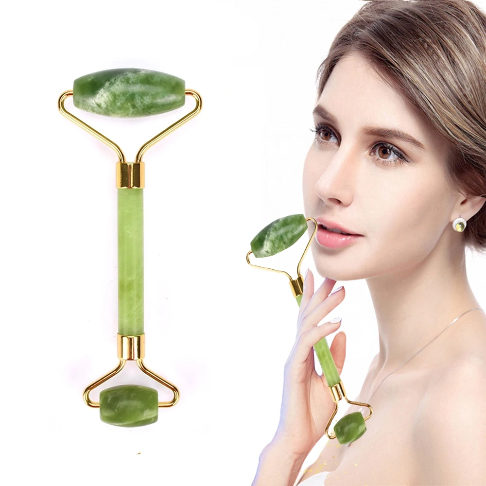 
Hot sell amazon natural little green flower original boots jade roller avis 