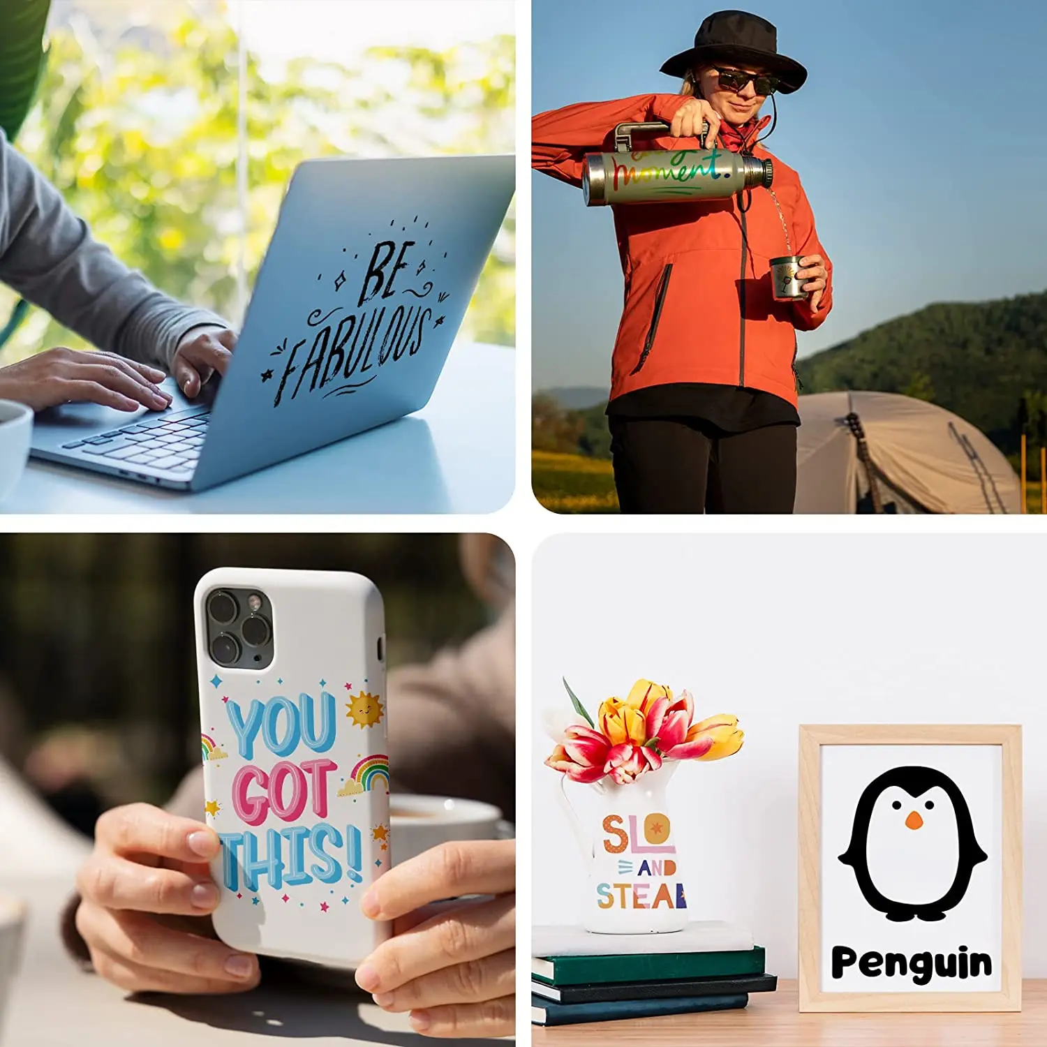 SV-01B 5.5 x 12inch diy craft Smart Adhesive Vinyl Permanent for Cricut joy