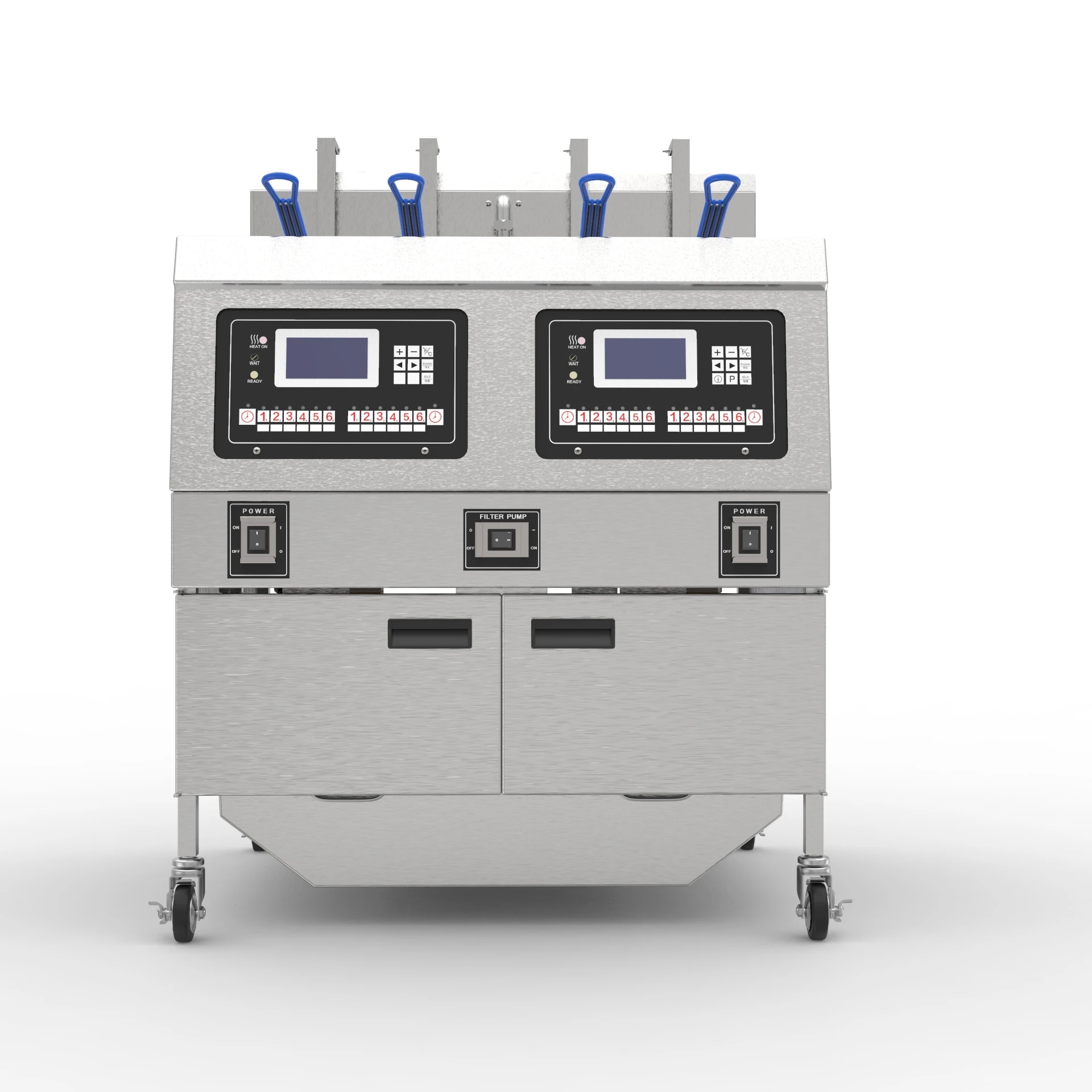 KFC fast food restaurant kitchen equipment Open Fryer Chicken Equipment 2*25L