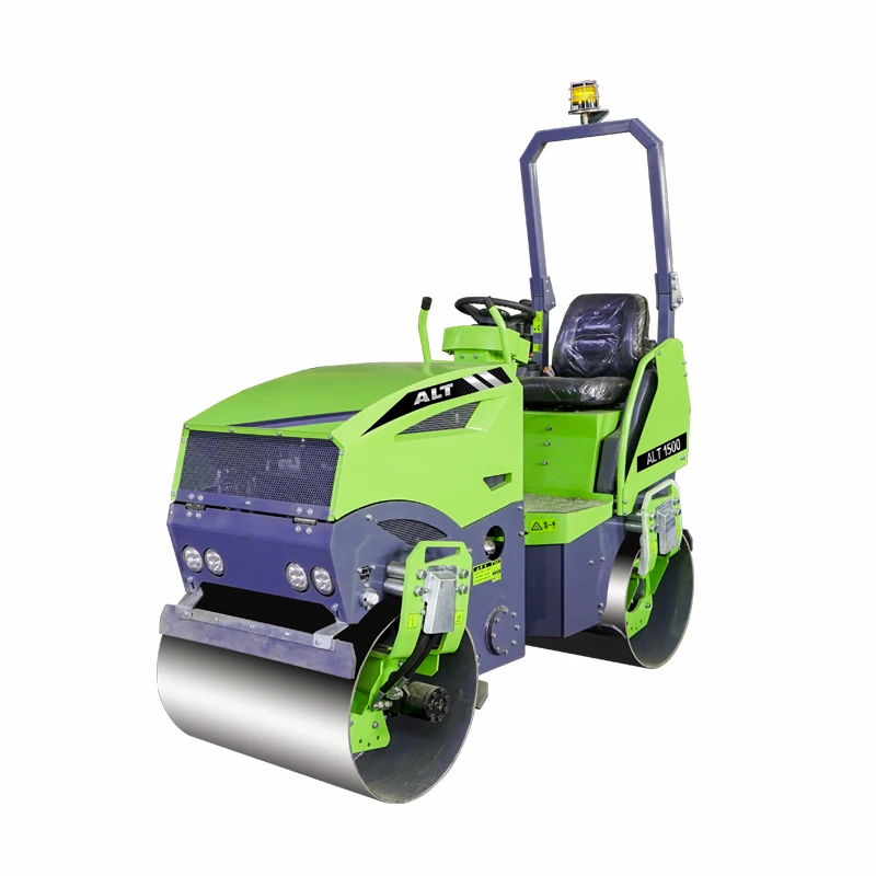 2 Ton Compactor Machine Full Hydraulic Double Drum Single Drum Pavement Vibratory Road Roller For Asphalt Road Compaction