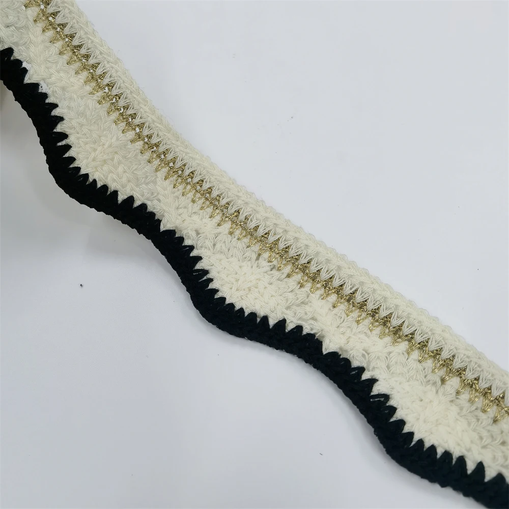 Cotton feeling  thread lace DIY cotton belt clothing accessories sleeve  side decorative webbing trim