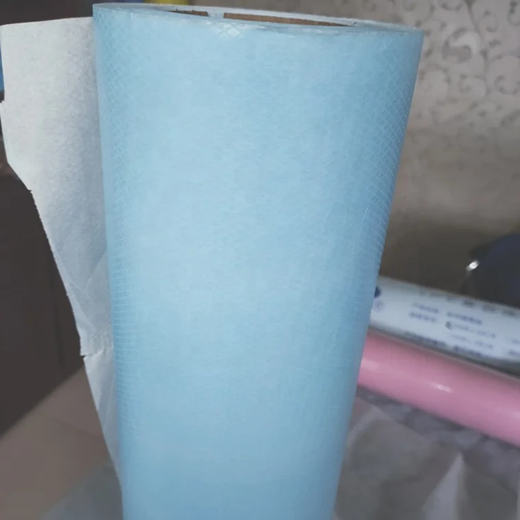 Cheap SSS SMMS 100% PP Eco Hot Stamping Blue Laminated Waterproof Breathable Decoration Medical Spunbond Non Woven Fabric Roll
