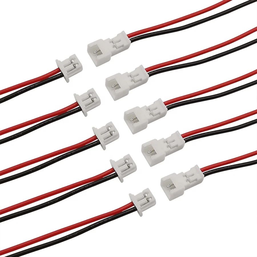 OULAIDA 2-20Pairs Micro JST 1.25mm 2 Pin Male Female Wire Cable Connector JST PH1.25 mm Jack Plug Connector Length 15cm