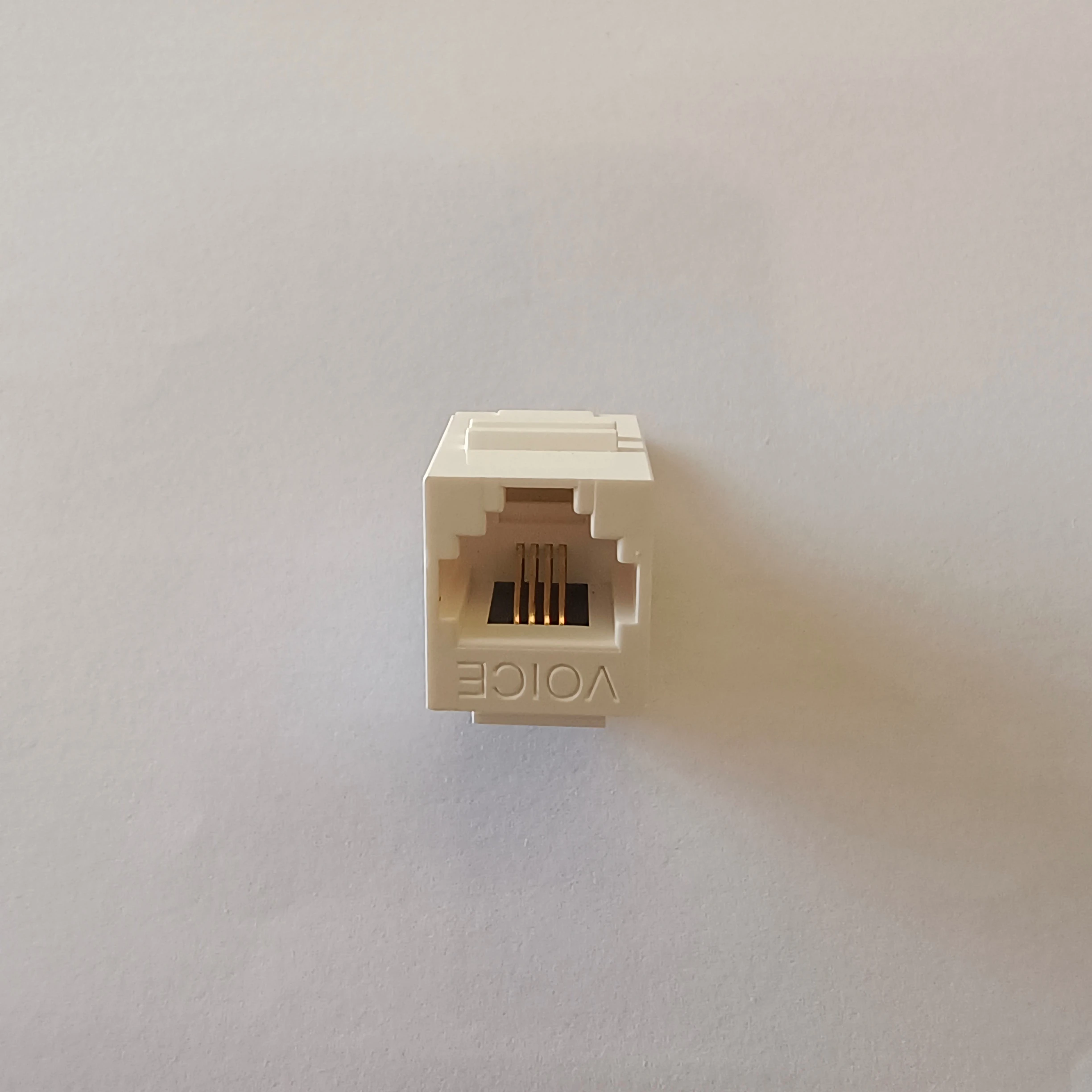 4P4C RJ11 6P4C CAT3 180 degree toolless Keystone Jack voice modular jack