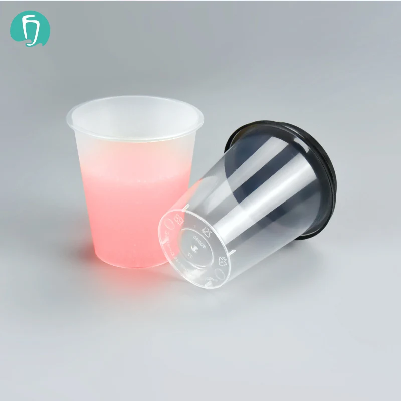 360ml 12oz Customized logo Boba Cup Clear frosted Bubble Tea PPs Plastic Cup with lids