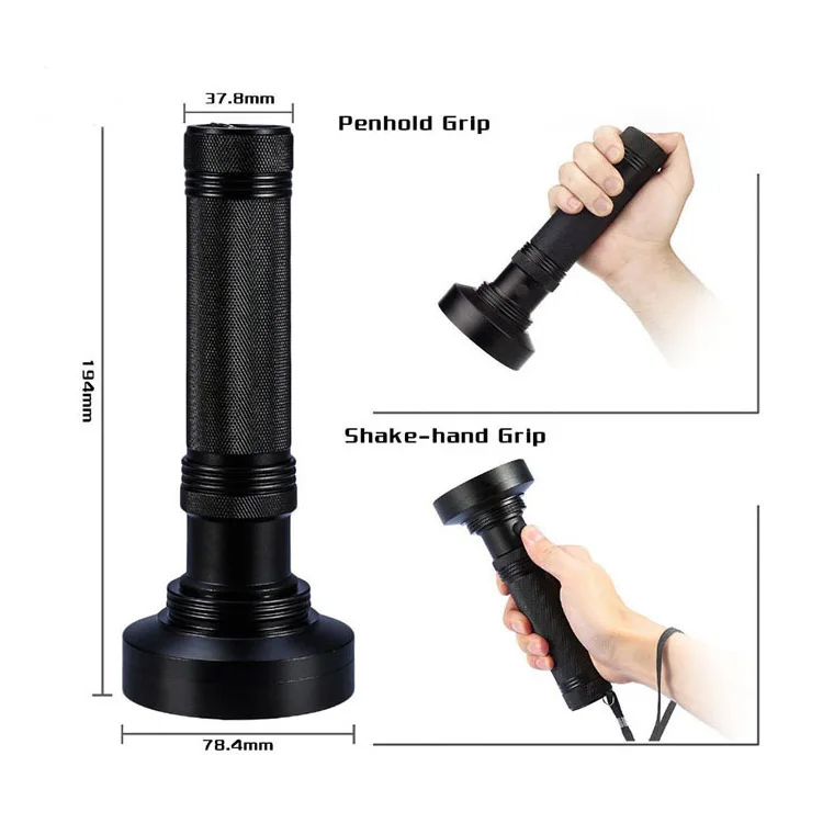 Aluminum High Power 6AA Battery 395nm UV Beast Black Light 100 LED Flashlight