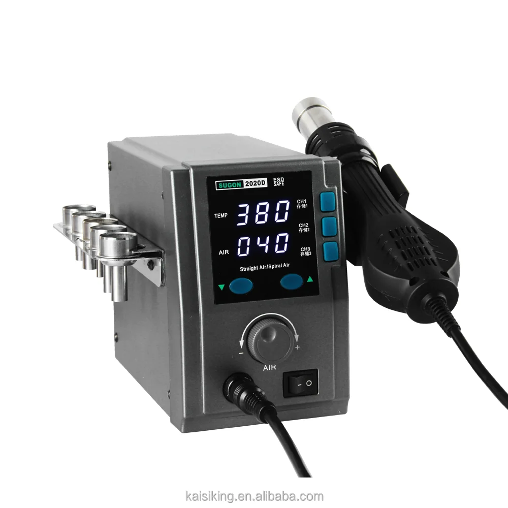 SUGON 2020D Hot Air Rework Station 700W High Power Temp 212°F-932°F Fast Heating