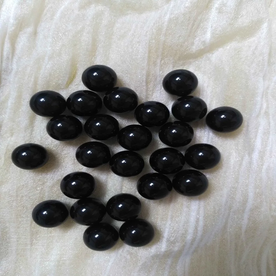 High precision transparent black round glass balls solid glass beads