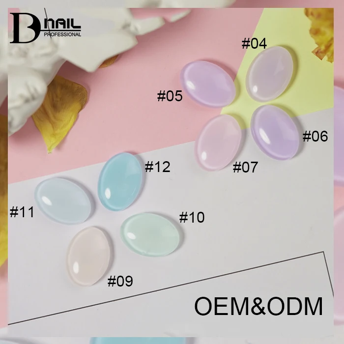 ICE NOVA Macaron Rubber Base Coat 30 Colors 2 In 1 Camouflage Nail Rubber Base Uv Gel Polish Private Label