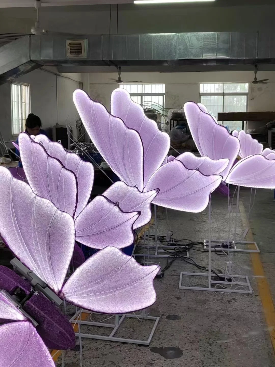 V990 Wedding decoration moving butterfly colorful lights LED butterfly lamp for wedding party decoration