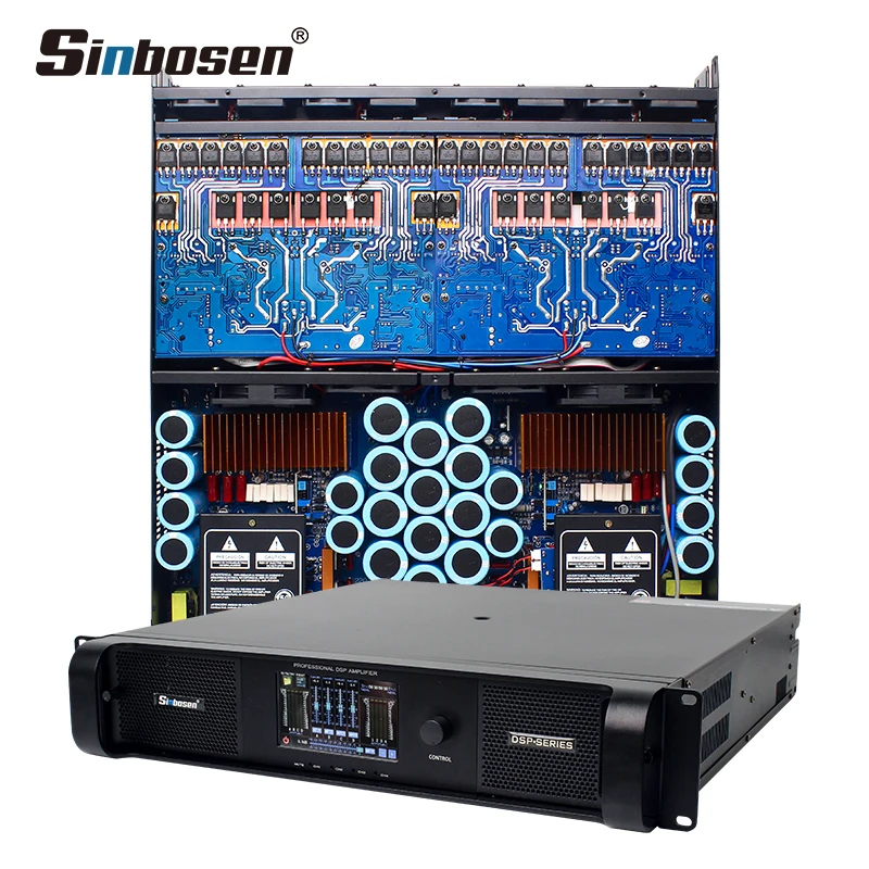 Профессиональный мощный усилитель Dsp20000Q Dsp с сенсорным экраном