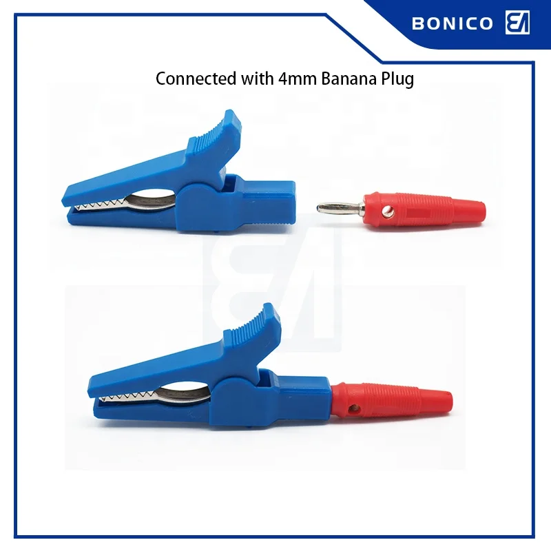 10A 69MM High Quality Nylon Insulated Pure Copper Material Test Battery Clip