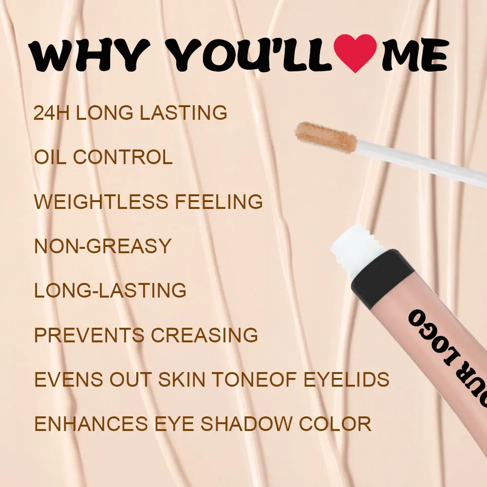 Private Label Long-Lasting 12h Waterproof Sweatproof Matte Eyeshadow Primer Base Eye Shadow Primers Concealer Coloring Makeup