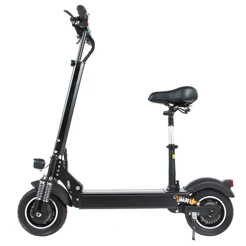 Janobike Электрический скутер для взрослых 52 в/2000 Вт 10 дюймов дорожные шины складной электрический двойной двигатель